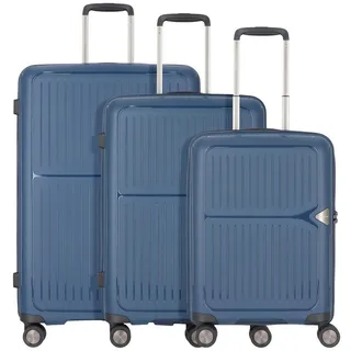 March Readytogo Trolley Set S/M/L, 4-Rollen Orion Blue