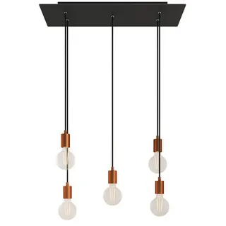 Creative Cables Rose-one Xxl 5 Falls Hängelampe - Matt Black - One Size