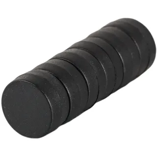 Magnetastico | 6X Starke Neodym Magnete mit Schutzschicht| Farbe Schwarz & Größe 12x6 mm| Kleine Magnete extra stark, Büromagnete| Mini-Magnet für Magnettafel Kühlschrank Whiteboard & Glasmagnettafel