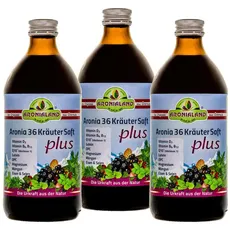 Aronia 36 Kräuter Saft plus - 3 Flaschen a 0,5 Liter - online kaufen