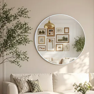 OTTO home Wandspiegel Addrik 80 x 80 cm Weiß