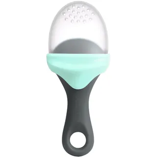 TOMY Boon B11414 Pulp, Mint, Silicone Spoon with Small Holes Ideal for Toddler Self-Feeding, Suitable for Babies from 6 Plus Months