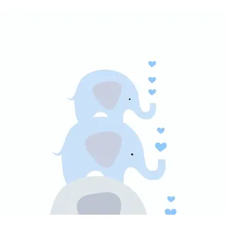 ascreation A.S. Création Kindertapete A.S. Création Little Love, Tapete mit Tieren, blau, grau 381351 weiß