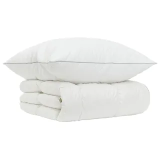 vidaXL Gänsedaunen-Bettdecken-Set 90% FULDA 2 stk. 155 x 200 cm Winter - Weiß