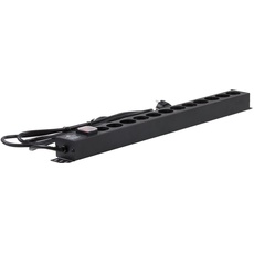 Rockstable 19-12PDU 19", Serverschrank Zubehör, Schwarz