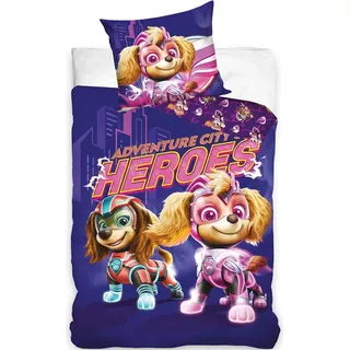 PAW Patrol Bettbezug Skye lila 140 x 200 cm - 70 x 90 cm - Lila