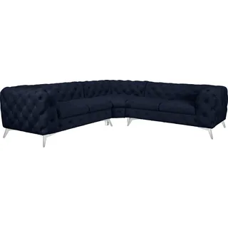 Home Affaire Eckcouch Polyester L-förmig 2-Sitzer Blau