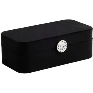 home&you Schmuckkästchen Pokosa , Schwarz , Textil , 26.5x9.5x13.5 cm , Ordnen & Aufbewahren, Schmuckaufbewahrung