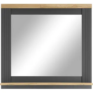 Home affaire Wandspiegel »WESTMINSTER, Spiegel im Landhausstil, Badspiegel« in 2 Farben verfügbar, mit Ablageboden, grau