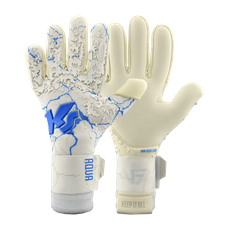 KEEPERsport Varan7 Champ NC Aqua TW-Handschuhe Weiss Blau F416