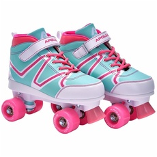 Bild von Disco Roller Soft Boots | Größenverstellbare Kinder Rollschuhe | Bequeme Rollerskates Damen | Rollschuhe Damen & Mädchen in Größen 31-42 | Trendige Roller-Skates für Kids und Erwachsene