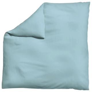 Schlafgut Bettdeckenbezug , Hellblau , Textil , Uni , 200x200 cm , Textiles Vertrauen - Oeko-Tex®, AZO-frei, Bsci, Oeko-Tex® Standard 100 , pflegeleicht, atmungsaktiv, bügelleicht, schadstoffgeprüft, weiche und anschmiegsame Oberfläche, dicht gewebtes Garn , Heimtextilien, Bettwäsche & Leintücher, Bettwäsche, Übergrößen-Bettwäsche