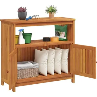 vidaXL Konsolentisch 80 x 75 x 35 cm Massivholz Akazie