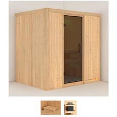 Bild Sauna »Finja«, (Set), ohne Ofen beige