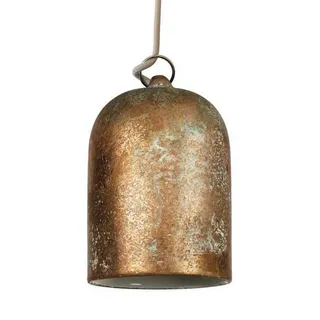 Creative Cables Textile Mini Bell Xs 1.2 M Hängelampe - Copper Green / White - One Size