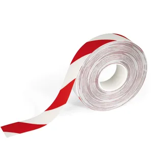 Durable Bodenmarkierungsband 50 mm x 30 m Rot/Weiß