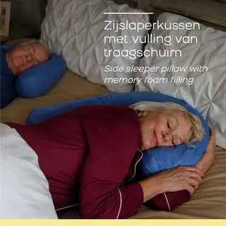 Memory Foam Seitenschläferkissen - J-förmiges Design