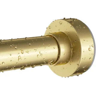 emlaoe Duschvorhangstange 86-167 cm gold