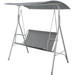 FORNOR 10680-2er Set Rattan-Schaukeln in Weiß 124 x 105