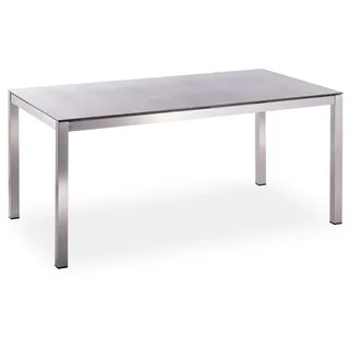 Niehoff Urban Gartentisch 140 x 90 x 76 cm Silber/Mittelgrau