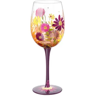 NymphFable Weingläser 100% Handgemalt Weinglas, Ewige Blume in Herbst und Winter Weingläser, Personalisiertes Geschenk für Frauen 15oz