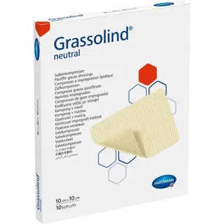 Hartmann GRASSOLIND Salbenkompressen steril 10X10CM