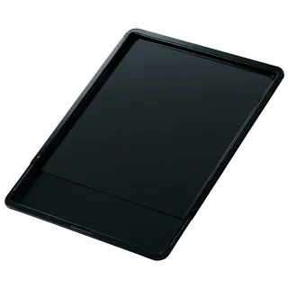 Zenker Backblech , Schwarz , Metall , rechteckig , 33x1.5x37-52 cm , antihaftbeschichtet, größenverstellbar , Backen & Backzubehör, Backformen, Backbleche