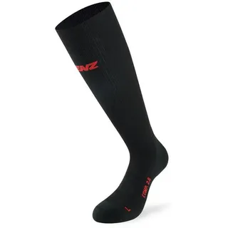 Lenz Compression 2.0 Merino Lange Socken 1 Paar Schwarz 35-38