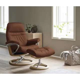 Stressless Stressless® Fußhocker »Sunrise« mit Signature Base, Gestell Eiche, braun