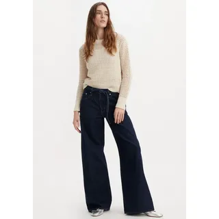 Levi's für Damen. A8701-0007 Jeans XL Straight navy (28/29), Lässig, Baumwolle, Denim, Marine