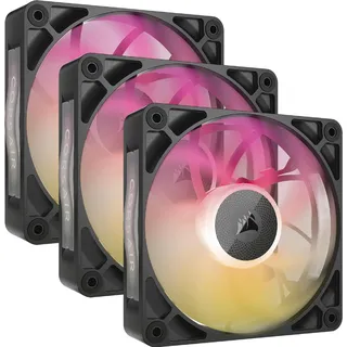 Corsair iCUE LINK RX120 MAX RGB (120 mm, 3 x), PC Lüfter, Schwarz