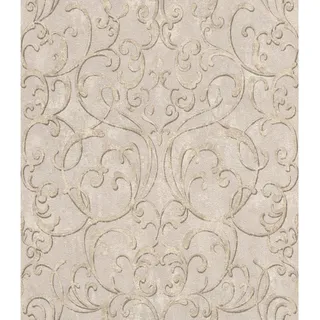 Rasch Textil Rasch Vliestapete Tapetenwechsel II 651614 Ornament Taupe 10,05 x 0,53 m