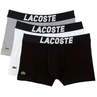 Lacoste 5h51150 Boxershorts 3 Einheiten - Black / White / Silver - S