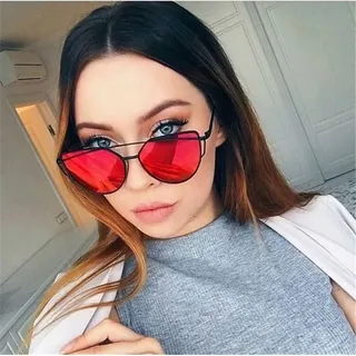 GLAM ROCK FASHION Verspiegelte rote Sonnenbrille OK21WZ3 - Schwarz