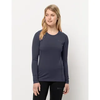 Jack Wolfskin Damen Infinite L/S W Wander-Shirt, Graphite, XS