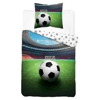 Bettwäsche, Baumwollbettwäsche für Kinder 140x200 5697a Fußball