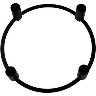 AM Design Adventsleuchter »Kerzenhalter aus Metall, für 4 Kerzen, Ø 24 cm« Weihnachtsdeko, Adventskranz, Stabkerzenhalter, schwarz