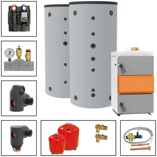Solarbayer HVS 25 e Holzvergaser SET 4B (2000L Pufferspeicher) Holzkessel Paket