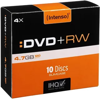Intenso DVD+RW 4.7GB 4x Speed, Rewritable, Slim Case