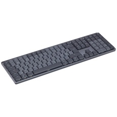 Logitech MX Mechanische kabellose beleuchtete Performance-Tastatur, Klickende Tasten, Hintergrundbeleuchtung, Bluetooth, USB-C, macOS, Windows, Linux, Android, Skandinavisches QWERTY Layout - Grau