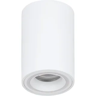 EGLO connect.z Smart Home LED Deckenleuchte Carosso-Z, ZigBee, App und Sprachsteuerung Alexa, Lichtfarbe einstellbar (warmweiß-kaltweiß), RGB, dimmbare Deckenlampe aus Metall in Weiß, Ø 8 cm