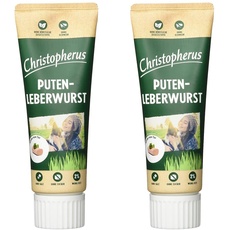 Christopherus Puten-Leberwurst für Hunde, 75 g (Packung mit 2)