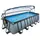 EXIT Stone Pool Grau 540 x 250 x 122 cm inkl. Sandfilteranlage, Poolleiter, Reparaturset, Abdeckung