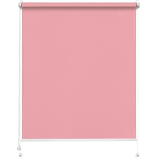 Rettika Sichtschutz Rollo ohne Bohren - Rosa, Breite: 100cm, Höhe 150 - Rollos für Fenster ohne Bohren, Fenster rollos für innen, Jalousien zum Klemmen, Klemmrollo