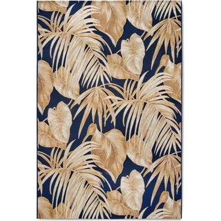 Villeroy & Boch 1767 In- & Outdoor Teppich Oktavie Dunkelblau Gold - Blau