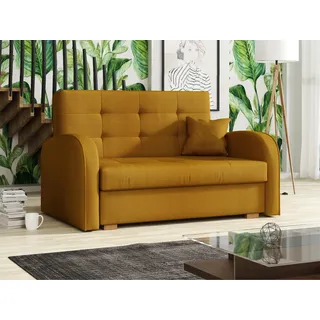 Mirjan24 Schlafcouch 2-Sitzer Gold