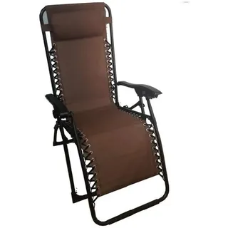 Liegestühle Stuhl Park Brown Stahl Zero Gravity