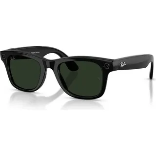 Ray-ban Wayfarer Meta Gen 2 Photochrome Sonnenbrille Schwarz Transitions Graphite Green/CAT1-3 / 53 Herren,Damen Schwarz Transitions Graphite Green/CAT1-3 - Schwarz