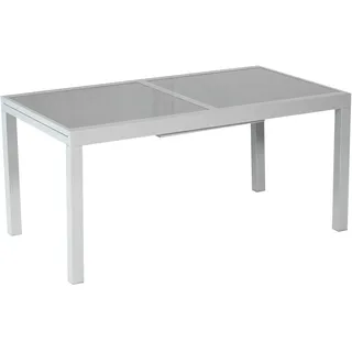 Merxx Ausziehtisch 140 x 90 x 75 cm Silber/Grau