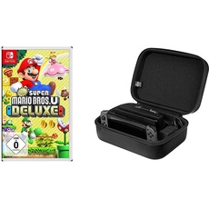 New Super Mario Bros. U Deluxe - [Nintendo Switch] & Amazon Basics - Reise- und Aufbewahrungsbox f√or die Nintendo Switch, Schwarz